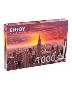 Puzzle Enjoy de 1000 piese - Sunset Over New York Skyline